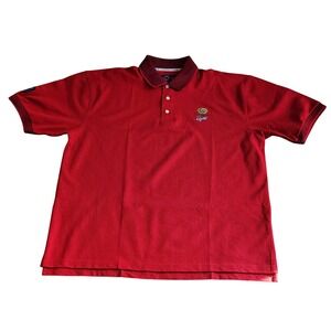 Vintage Fore Golfwear Amstel Light Polo Shirt Mens XL Red Cotton Made in USA